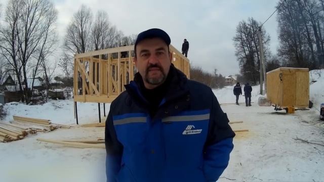 Строительство каркасного дома 6/6 м один этаж на сваях. Казань. "Строй и Живи"