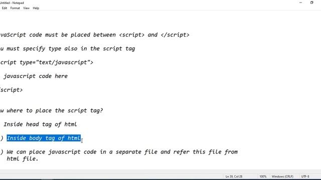 #javascript tutorial #first javascript program #script tag #external javascript #formvalidation