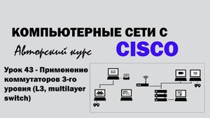 Компьютерные сети с CISCO - УРОК 43 из 250 - Применение коммутаторов 3-го уровня (L3, multilayer)