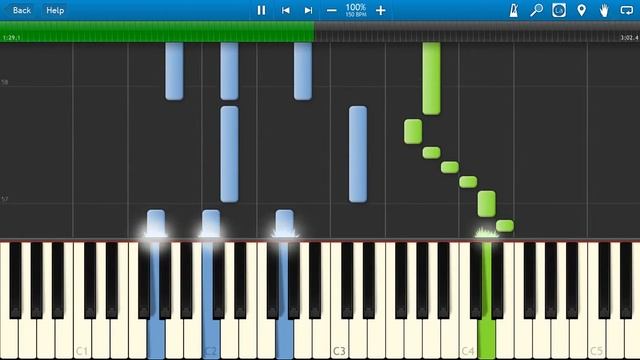 Максим Фадеев - Breach the Line (OST Savva - Савва. Сердце воина) (на пианино Synthesia)