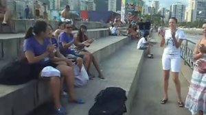 Jovens Sarados Missão Baixada Santista Tarde de Louvor e Evangelização na Praia!