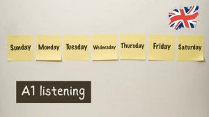 Hannah's weekly routine | Days of the week | A1 listening