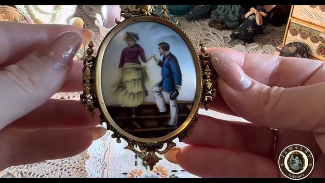 Кто, моряк или просто джентельмен? Брошка из каменной керамики- old crow stoneware.Антикварная брош смотреть онлайн