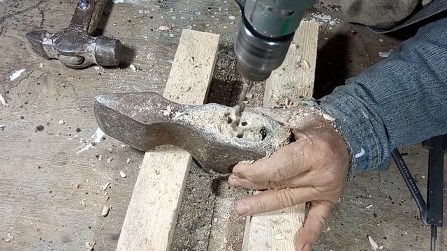 Замена ручки колуна