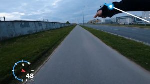 На работу на моноколесе.