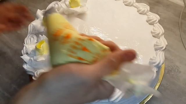 Весенний Торт с Нарциссами и тюльпанами Как украсить торт