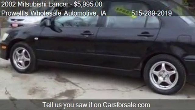 2002 Mitsubishi Lancer O-Z Rally 4dr Sedan for sale in Des M смотреть онлайн
