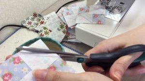 МК. Лоскутный блок «Мечта вышивальщицы». Лоскутное шитьё.