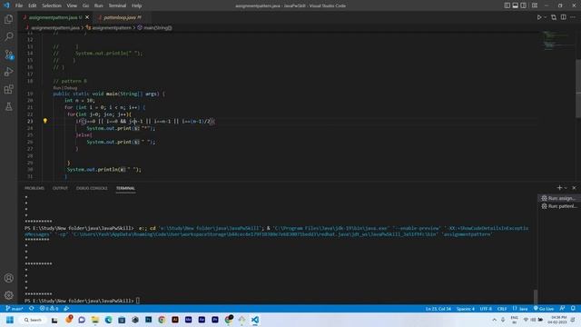 How to Create an Alphabet Symbol Pattern in Java (B) | #B #java смотреть онлайн