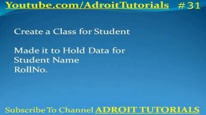 31# How to Create Class and objects ; Role of New Operator in Java; Tutorial