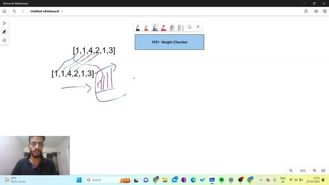 1051.Height Checker| LeetCode | T.C-O(nlogn) | Java |For loop|Array sorting|Easy approach| bitCodin
