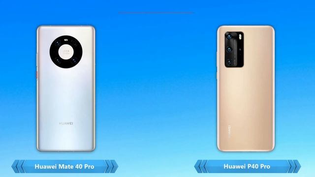 Huawei Mate 40 Pro vs Huawei P40 Pro