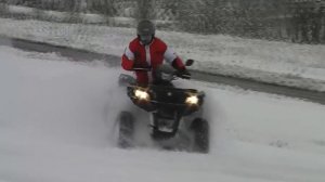 Quad sulla Neve a Imola. Suzuki King Quad 700