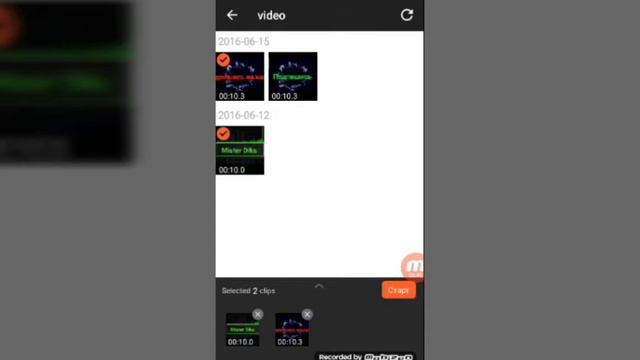 Программа для склеивания видео на Android.