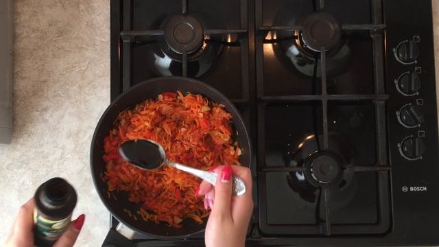 Минтай под овощами