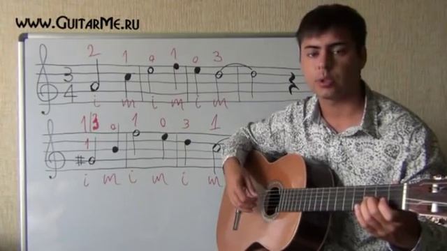 НОТНАЯ ГРАМОТА для ГИТАРИСТОВ - Урок 14-3. ПЬЕСА №4. GuitarMe School | Александр Чуйко