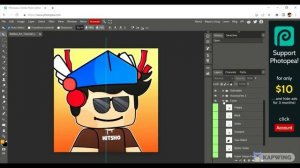 How To Make A Roblox Logo | Only On Photopea Tutorial)