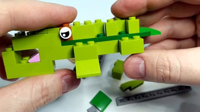 Как сделать КРОКОДИЛА из ЛЕГО классик?! LEGO Classic 10715. Лего самоделки. Канал Lil Bambino. смотреть онлайн