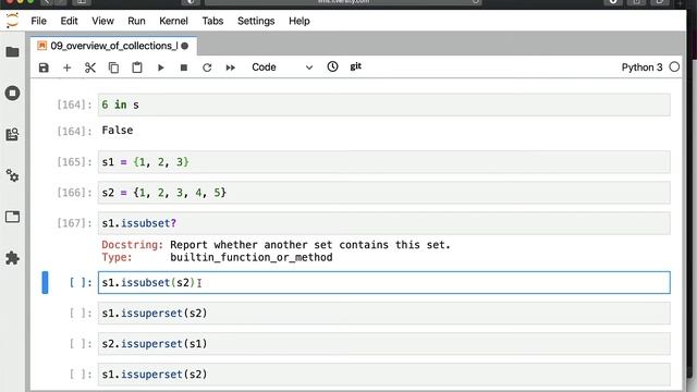 Programming Essentials Python - Overview of Collections - Validating sets смотреть онлайн