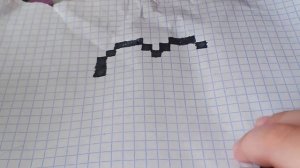 Рисуем по клеточкам сердечко