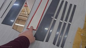 Хром накладки на стойки Geely Monjaro - Автотехцентр SoundSpeed