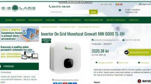 PANOURI FOTOVOLTAICE - INVERTOR GROWATT 6000 TL- XH -INVERTOR HYBRID - NELAMURIT DE FIRMA RESPECTIV