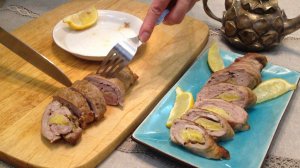 Мясные рулетики с бананами