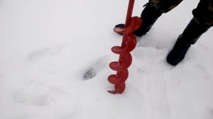 Бензобур. Китайский ледобур.