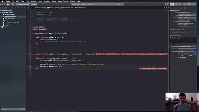 Share via iMessage in Your App in 4 Steps - Swift 5 смотреть онлайн