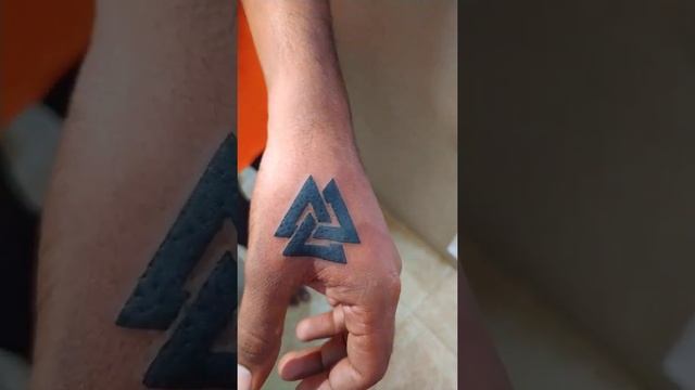 Small Tattoo || Cover up Tattoo || Hand Tattoos || Valknut Tattoo