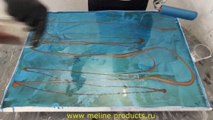 Расход эпоксидной смолы Metally epoxy 3:1. Гладкость и глянцевость при минимальном расходе.