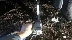 Домкрат, работа с гайковертом.