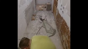 Демонтаж кафеля с помощью перфоратора - легко!