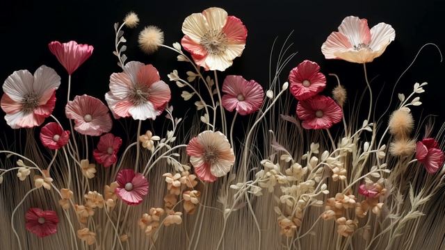 Beautiful Flower Art for Your TV! Floral Art Screensaver Brings Your TV to Life! 4 hours of 4K смотреть онлайн