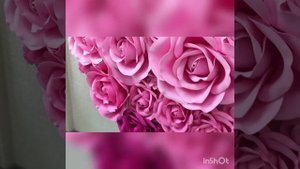 Фотозона в форме Сердца из БОЛЬШИХ ЦВЕТОВ из фоамирана. Студия БОЛЬШИХ ЦВЕТОВ Ольги Ольневой.