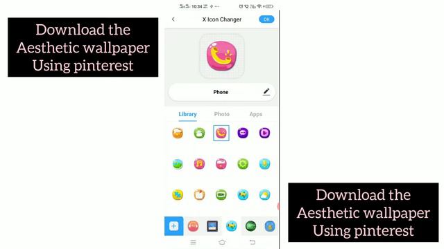 Aesthetic android customization | X icon changer tutorial | Icon customization смотреть онлайн