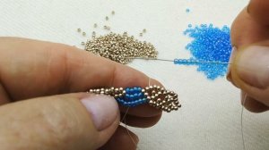 Серьги из бисера мастер класс. Серьги в комплекте к Колье Веер. #серьги #бисероплетениеукрашений