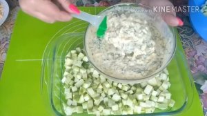 Запеканка из кабачков с сыром.Легкая и быстрая закуска .