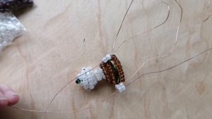 Черепашка из бисера. Параллельное плетение. Бисероплетение.