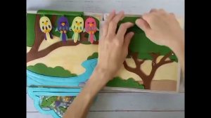 Книга Джунглей. Маугли. Развивающая книга из фетра