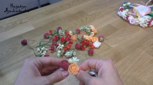 Как сплести венок из искусственных цветов своими руками - Надежда Азаматова