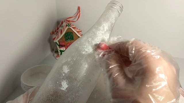 Новогодний ночник из бутылки и гирлянды