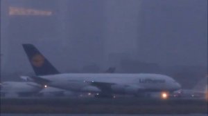 Airbus A380 at Boston Logan International Airport