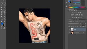 বডিতে ট্যাটো বসান || How to Add realistic Tattoo in Photoshop 22