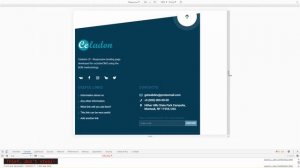 Celadon LP - Responsive landing page developed for octoberCMS