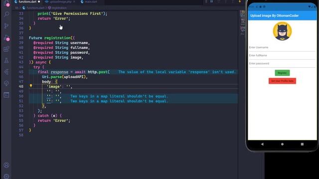 Flutter Upload Images to MySQL - PHP | Flutter Store Images in MySQL as Bytes | #OttomanCoder