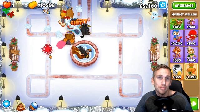 Winter Park CHIMPS Walkthrough - New BTD6 Map and Hero Skin!! смотреть онлайн