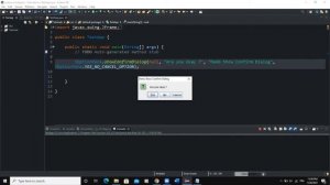 Java GUI Crash Course Tutorial #2   showConfirmDialog Box