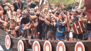 Fiestas tradicionales y populares: Romeria Vikinga de Catoira - Pontevedra (Galicia) Spain