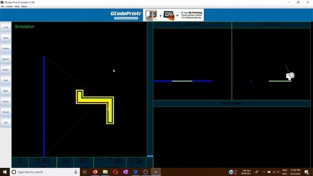 Simulación de códigos de impresión (GCODE) смотреть онлайн